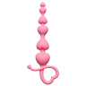 Розовая анальная цепочка Begginers Beads - 18 см. купить в секс шопе
