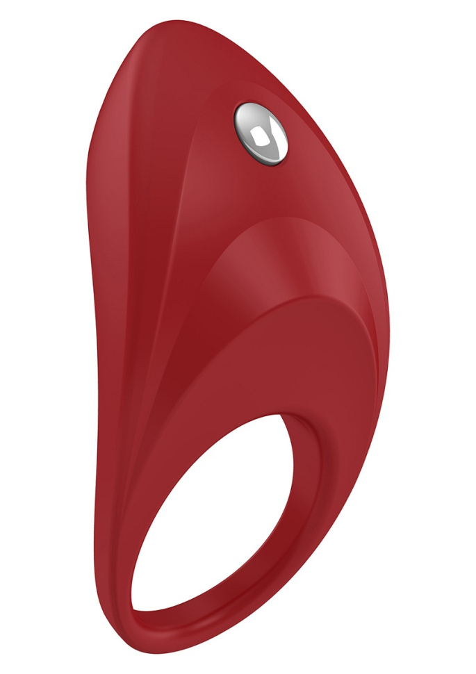 Красное эрекционное кольцо B7 с вибрацией купить в секс шопе
