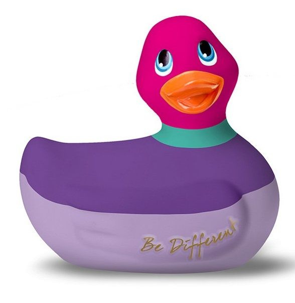 Фиолетово-розовый вибратор-уточка I Rub My Duckie 2.0 Colors купить в секс шопе