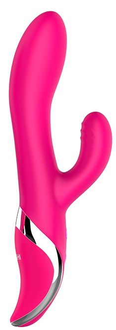 Розовый вибромассажер NAGHI NO.28 - 23 см. купить в секс шопе