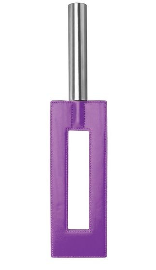 Фиолетовая шлёпалка Leather Gap Paddle - 35 см. купить в секс шопе