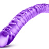Фиолетовый двусторонний фаллоимитатор 18 inch Double Dildo - 45 см. купить в секс шопе