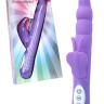 Фиолетовый вибромассажер с клиторальным стимулятором в виде бабочки PLAY CANDI WIGGLE BUTTERFLY - 17 см. купить в секс шопе