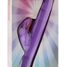 Фиолетовый вибромассажер с клиторальным стимулятором в виде бабочки PLAY CANDI WIGGLE BUTTERFLY - 17 см. купить в секс шопе