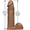 Насадка-реалистик для трусиков Харнесс Vac-U-Lock 8  ULTRASKYN Cock - 20,6 см. купить в секс шопе
