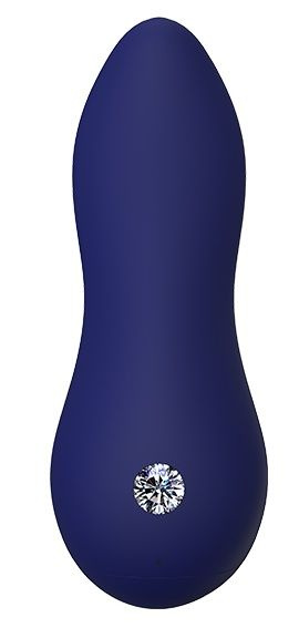 Синий клиторальный стимулятор ZELUS - 11 см. купить в секс шопе
