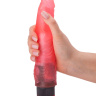 Розовый гелевый виброфаллос - 17,5 см. купить в секс шопе