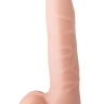 Рельефный фаллоимитатор из неоскин - 22,5 см. купить в секс шопе