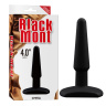 Черная анальная втулка Silicone Butt Plug 4  - 11 см. купить в секс шопе