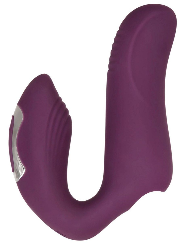 Фиолетовая вибронасадка на палец Helping Hand купить в секс шопе