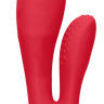 Красный вибратор G-Spot and Clitoral Vibrator Flair - 17,5 см. купить в секс шопе
