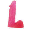 Розовый гелевый фаллоимитатор XSKIN 6 PVC DONG - 15 см. купить в секс шопе
