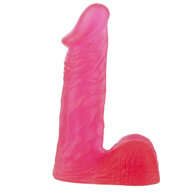 Розовый гелевый фаллоимитатор XSKIN 6 PVC DONG - 15 см. купить в секс шопе