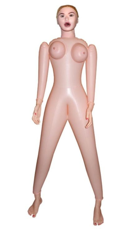 Надувная кукла BIG TITS DOLL с 2 любовными отверстиями купить в секс шопе