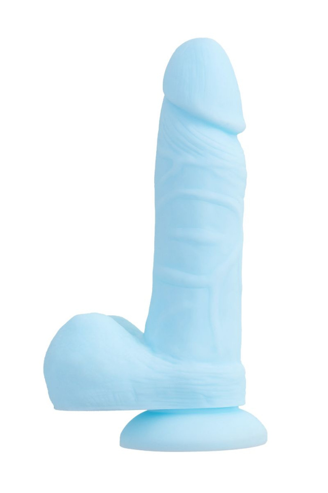 Голубой фаллоимитатор Arthur - 20 см. купить в секс шопе