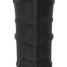 Черная плеть с рукоятью-фаллосом Whip with Realistic Silicone Dildo - 45,5 см. купить в секс шопе