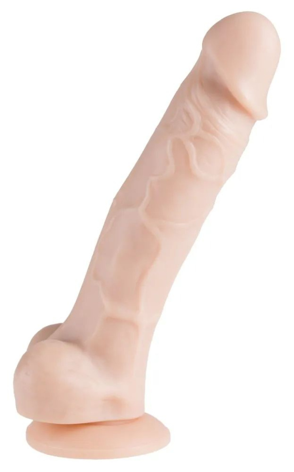 Телесный фаллоимитатор на присоске Cesar - 17,5 см. купить в секс шопе
