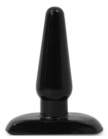 Черная анальная пробка Small Plug - 9 см. купить в секс шопе