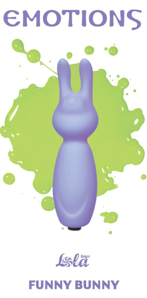 Фиолетовый мини-вибратор с ушками Emotions Funny Bunny Lavender купить в секс шопе