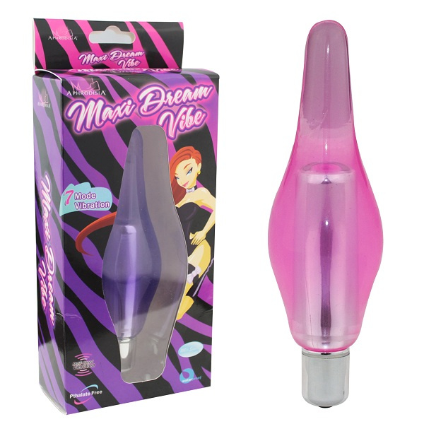 Розовый вибростимулятор-пробка Maxi Dream Vibe - 14,5 см. купить в секс шопе