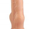 Телесный анальный фаллоимитатор-реалистик - 21 см. купить в секс шопе