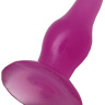 Розовая анальная пробка с ограничительным основанием - 11,5 см. купить в секс шопе