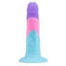 Разноцветный анальный фаллоимитатор D15 - 14 см. купить в секс шопе