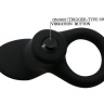 Чёрное эрекционное кольцо со стимулятором клитора с вибрацией купить в секс шопе