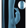Голубой вибростимулятор-кролик Shimmy and Shake - 22,35 см. купить в секс шопе