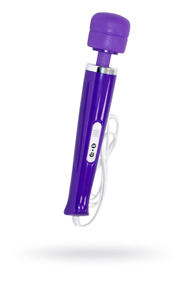 Фиолетовый проводной вибромассажер Magic Wand купить в секс шопе