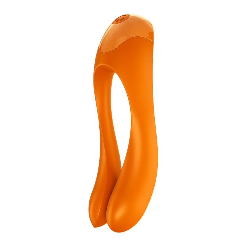 Оранжевый универсальный унисекс вибростимулятор Candy Cane купить в секс шопе