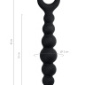 Черная анальная цепочка Carina - 19 см. купить в секс шопе