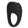 Черное эрекционное виброкольцо Silicone Rechargeable Pleasure Ring купить в секс шопе