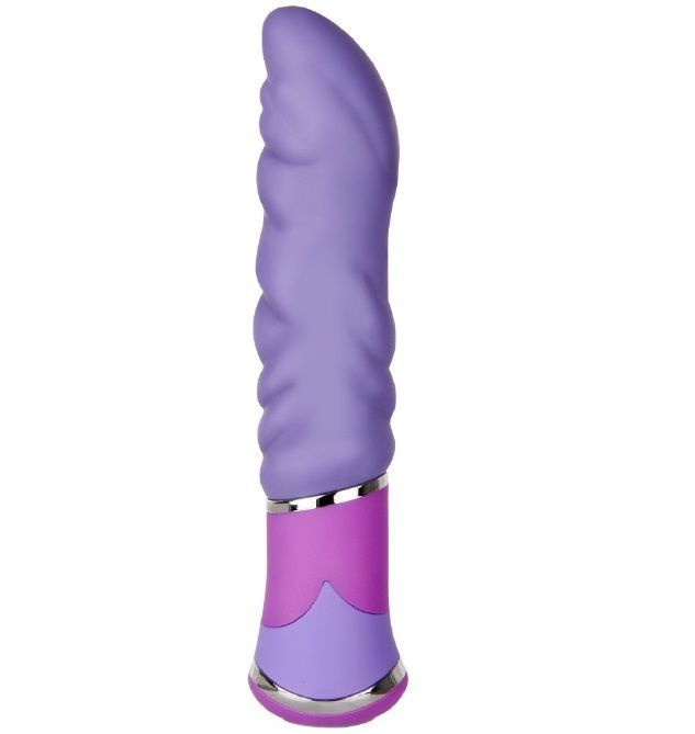 Фиолетовый анальный вибратор с рельефом BOOTYFUL WAVED VIBE PURPLE купить в секс шопе