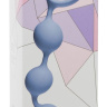 Голубая анальная цепочка Long Pleasure Chain - 35 см. купить в секс шопе