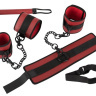 Красно-черный набор из 5 предметов для БДСМ-игр купить в секс шопе