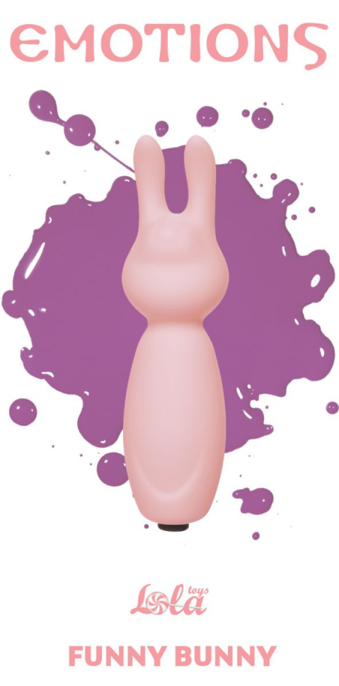 Розовый мини-вибратор с ушками Emotions Funny Bunny Light pink купить в секс шопе