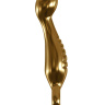 Золотистый фаллоимитатор с крупной головкой для массажа G-точки - 18 см. купить в секс шопе