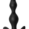 Чёрная анальная пробка Bent Anal Plug Black - 13 см. купить в секс шопе