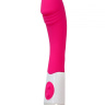 Розовый силиконовый вибратор с 9 видами вибрации и пульсации - 19 см. купить в секс шопе