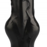 Черный анальный фаллоимитатор-реалистик - 21 см. купить в секс шопе