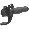 Черный полый вибрострапон Body Extensions BE Aroused - 17,78 см. купить в секс шопе
