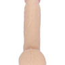 Реалистичный фаллоимитатор на присоске в упаковке-плёнке - 19 см. купить в секс шопе