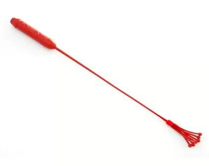 Красный стек с ручкой-фаллосом - 62 см. купить в секс шопе