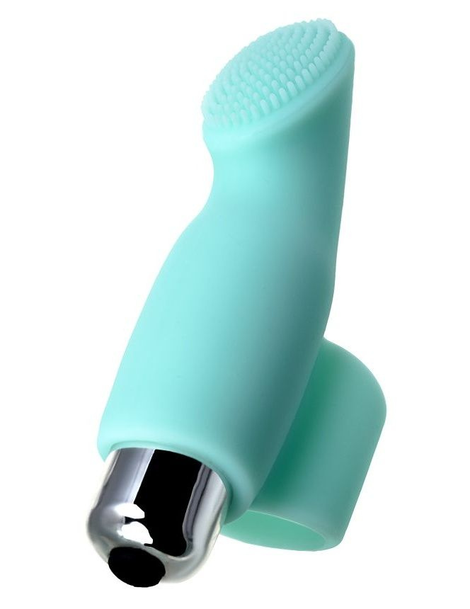 Мятная вибронасадка на палец для клиторальной стимуляции JOS BLISS - 9 см. купить в секс шопе