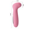 Нежно-розовый вибратор с загнутой продолговатой головкой Grace - 12,6 см. купить в секс шопе