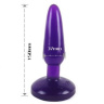 Фиолетовая анальная пробка с присоской - 15 см. купить в секс шопе