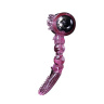 Розовое эрекционное кольцо с вибростимуляцией клитора Baile купить в секс шопе