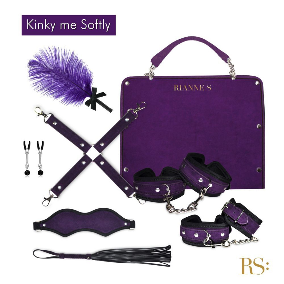 БДСМ-набор в фиолетовом цвете Kinky Me Softly купить в секс шопе