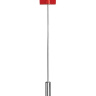 Красная шлёпалка Leather Square Tiped Crop с наконечником-квадратом - 56 см. купить в секс шопе